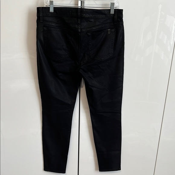 JOE’S JEANS Jet Black Coated Skinny Ankle Jeans, Size 30 - Picture 6 of 15